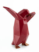Penguin Glossy Bordeaux Dekoratif Obje