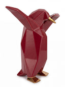 Penguin Glossy Bordeaux Dekoratif Obje