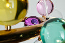 Bubble Çember Avize Gold Şeffaf No:4