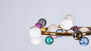 Bubble Çember Avize Gold Şeffaf No:4