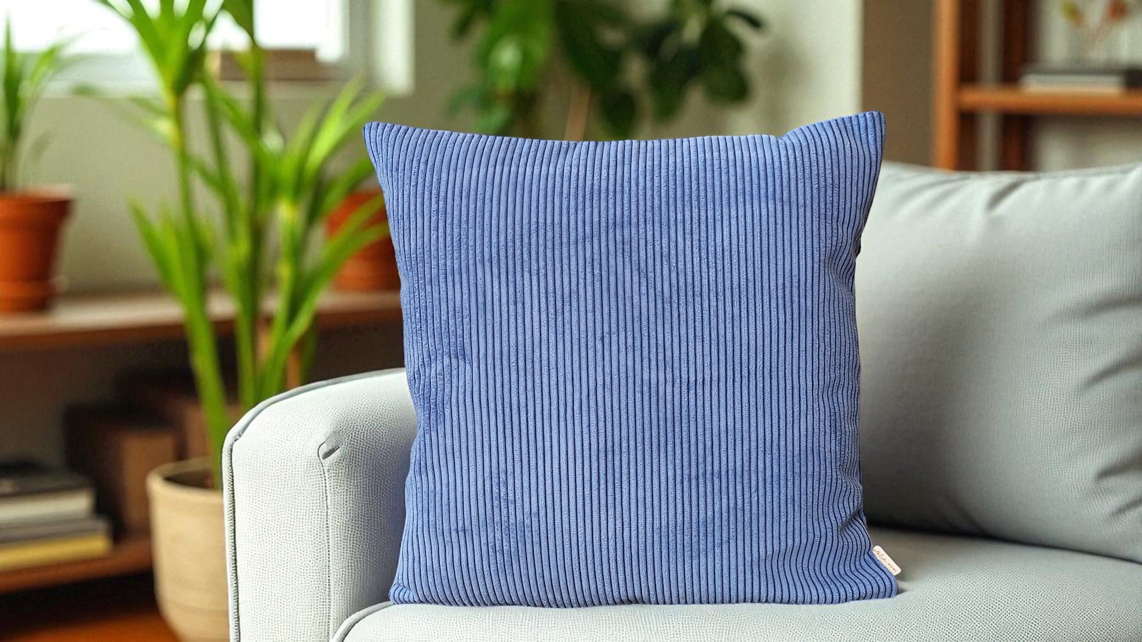Light Blue Corduroy Pillowcase
