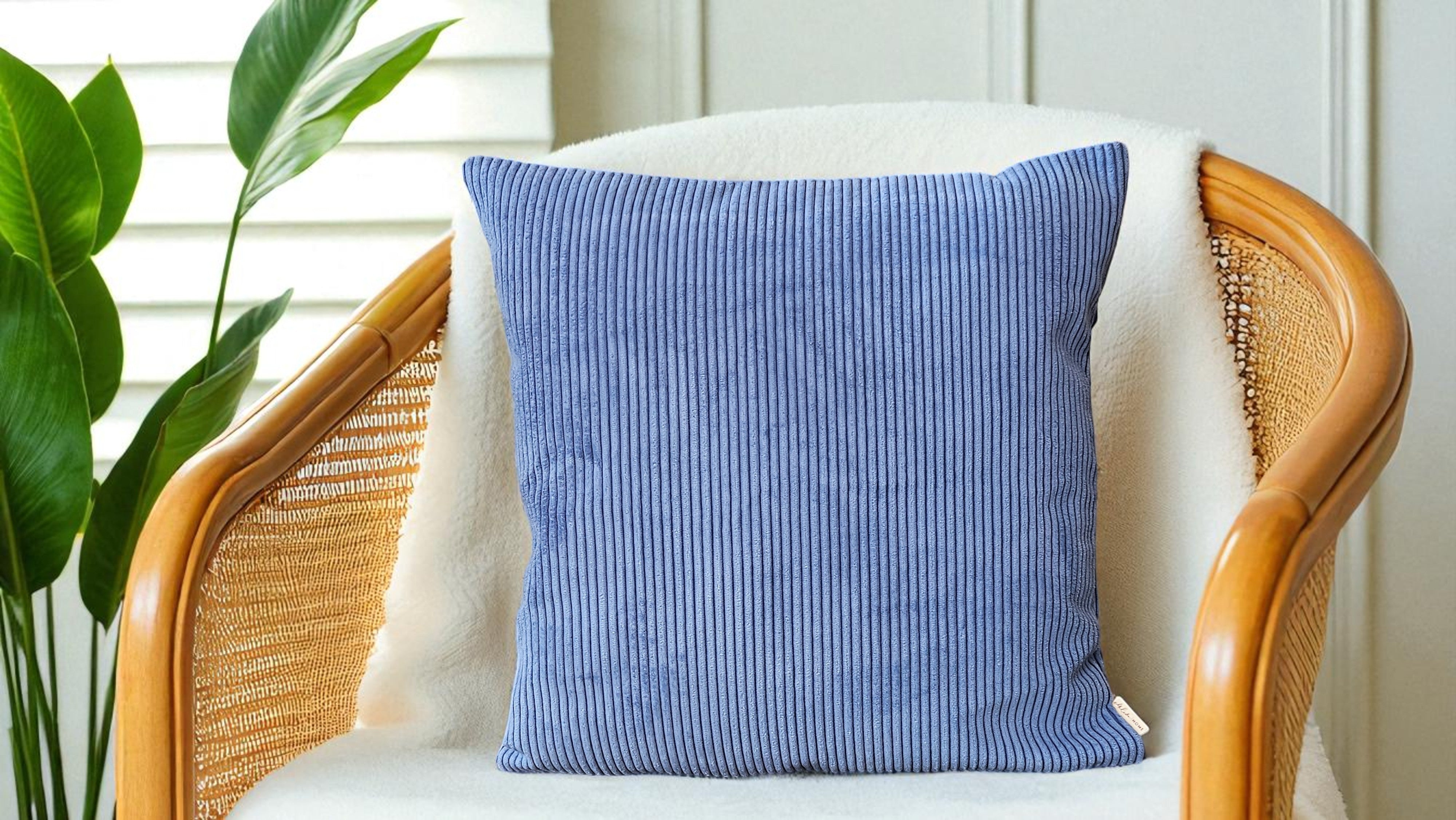 Light Blue Corduroy Pillowcase