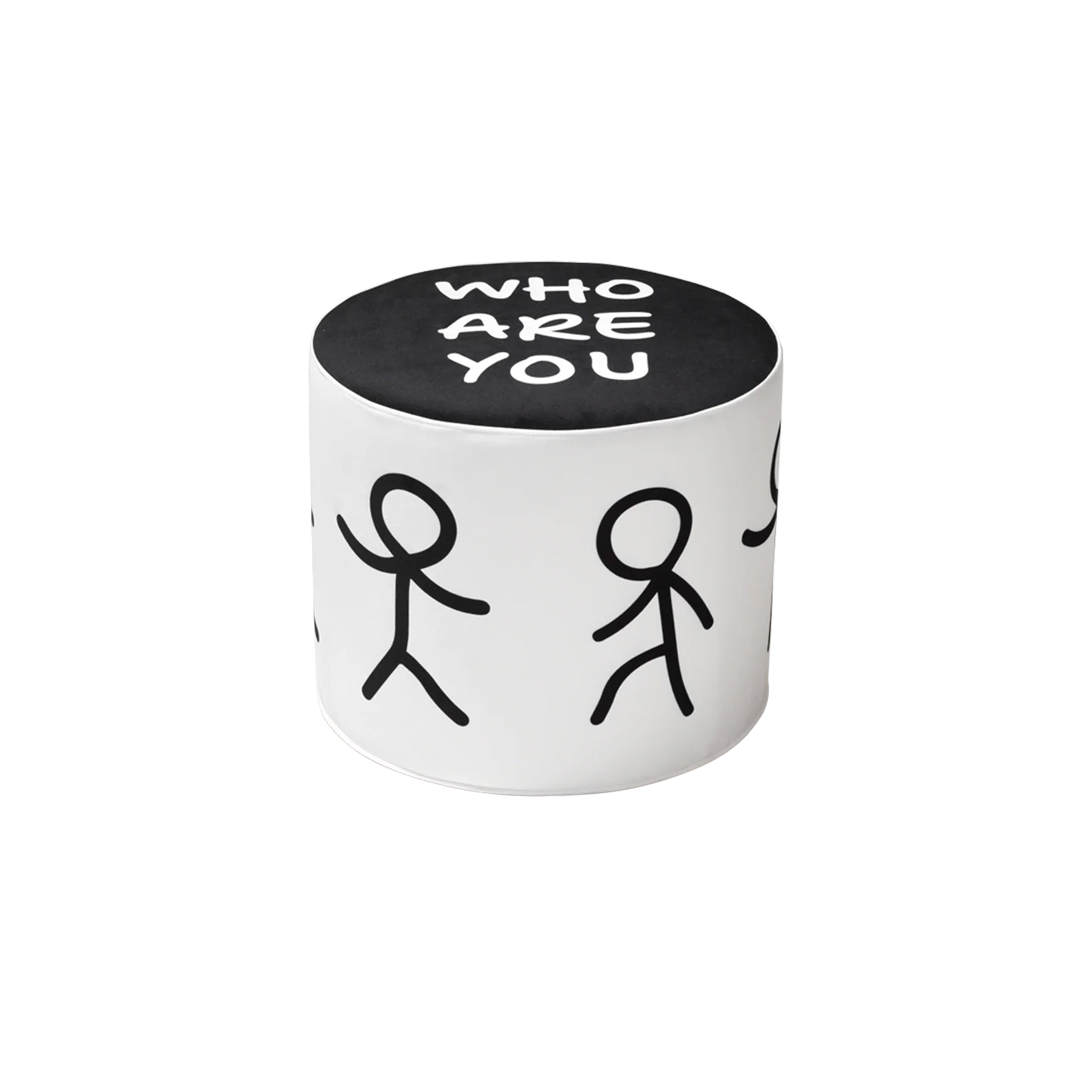 Who Are You Siyah Puf 50cm