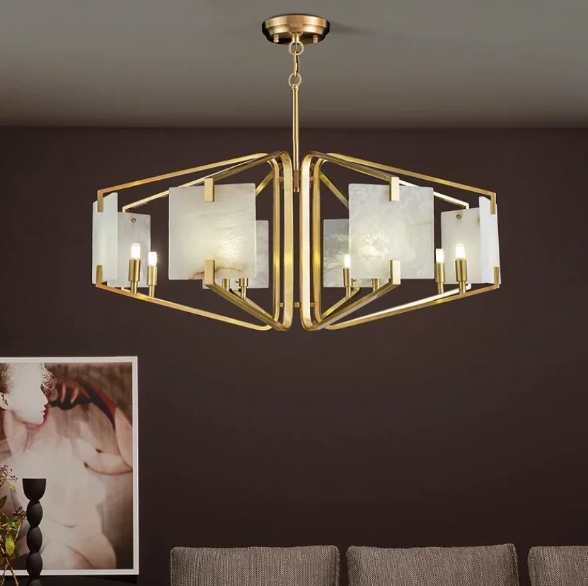 Wide Mermer Sarkıt Avize 2