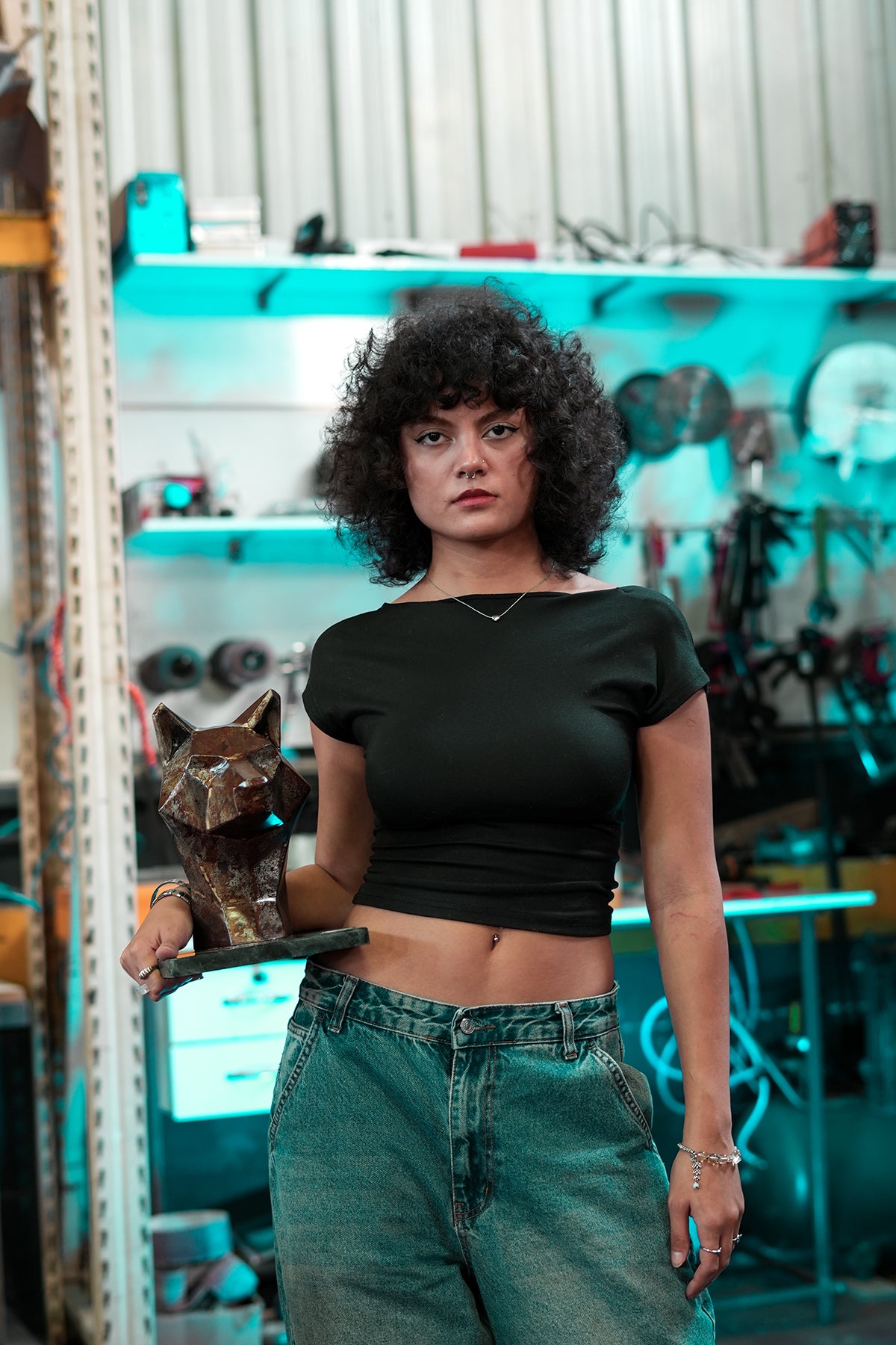 Wildform Metal Kurt Heykeli