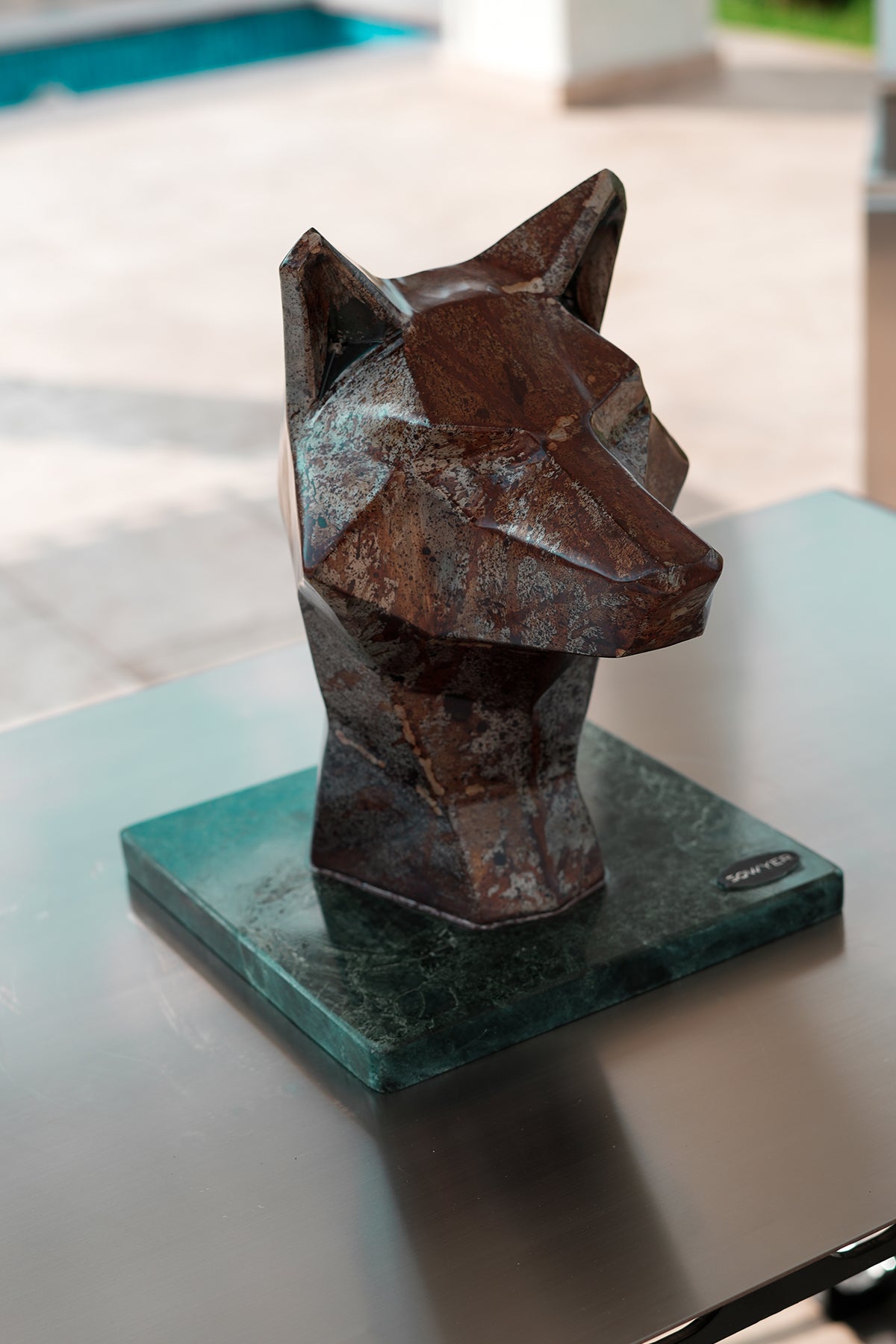 Wildform Metal Kurt Heykeli