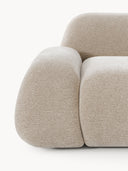 Wolke 4-Kişilik Modüler Köşe Koltuk Teddy Bouclé Bej