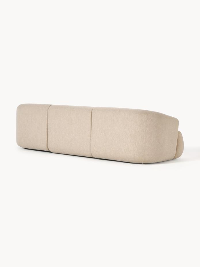 Wolke Modüler Kanepe – Keten Dokulu, 3-4 Kişilik-Kanepe-Innature Home-Açık Bej-NowShopFun