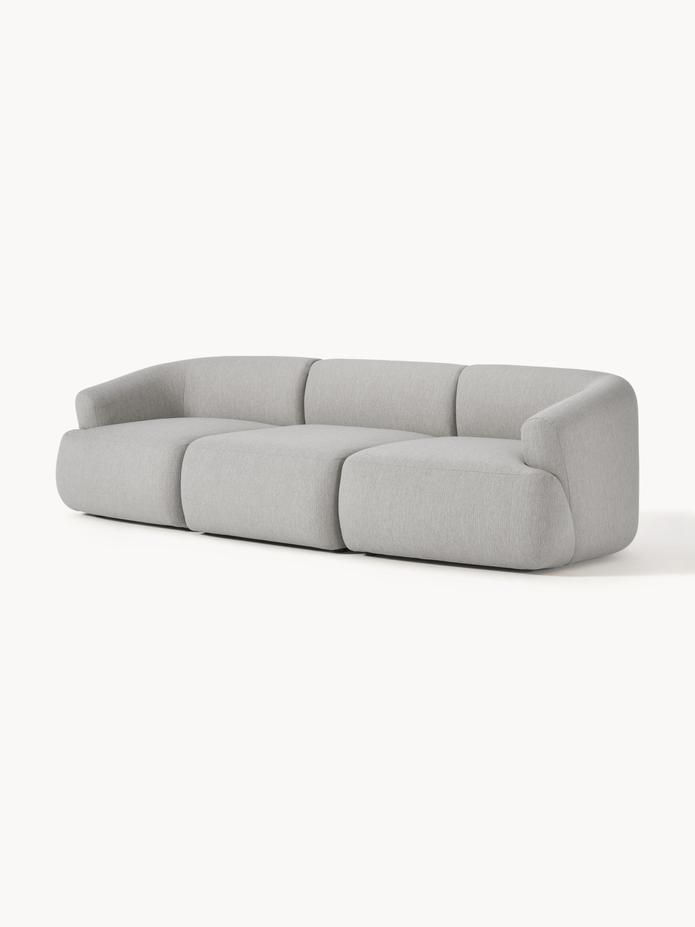 Wolke Modüler Kanepe – Keten Dokulu, 3-4 Kişilik-Kanepe-Innature Home-Açık Bej-NowShopFun