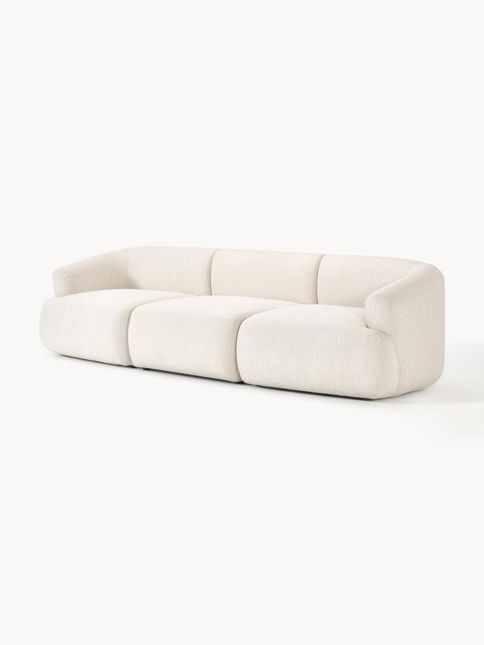 Wolke Modüler Kanepe – Keten Dokulu, 3-4 Kişilik-Kanepe-Innature Home-Açık Bej-NowShopFun
