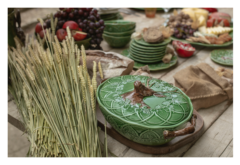 Woods Seramik Kapaklı Sunum Kasesi