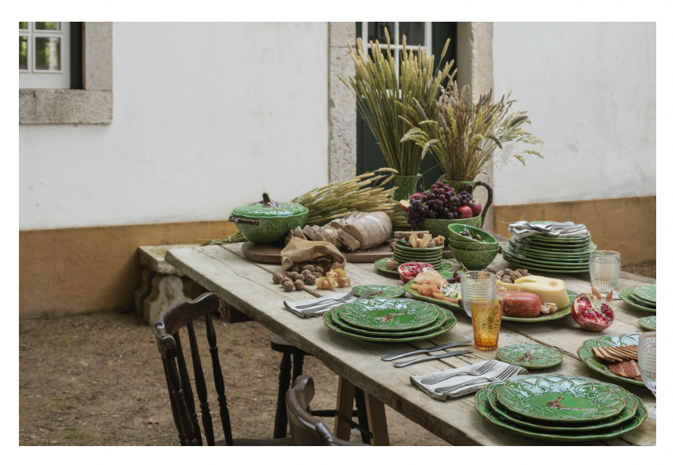 Woods Yeşil Seramik Servis Kasesi