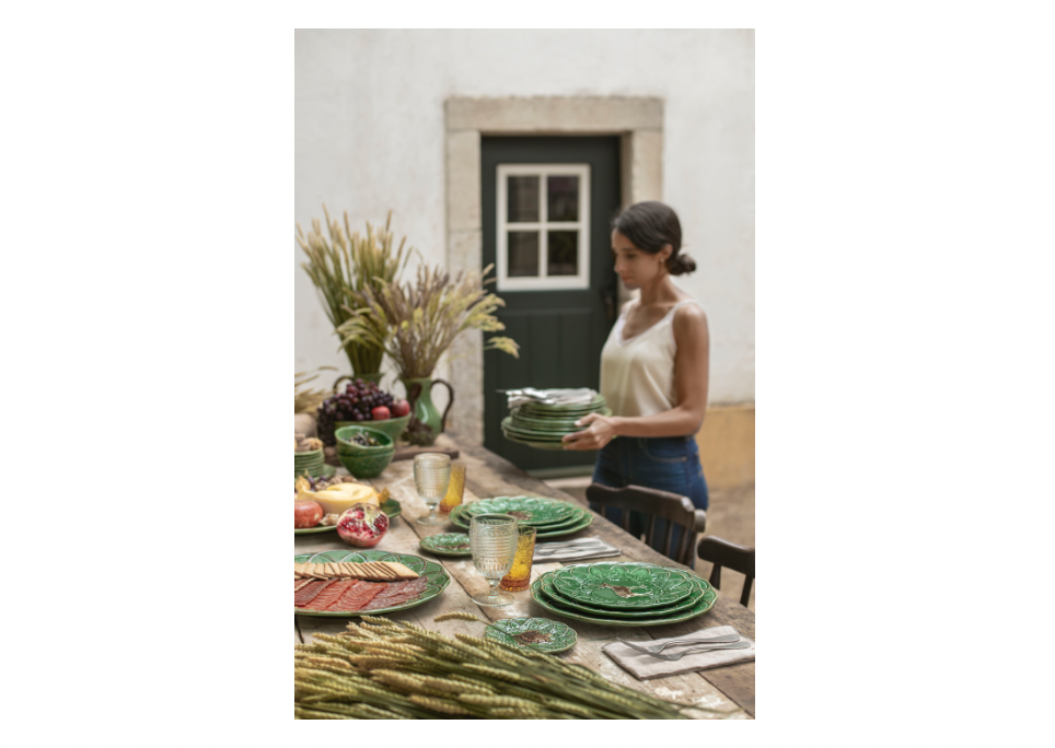 Woods Yeşil Seramik Tabak