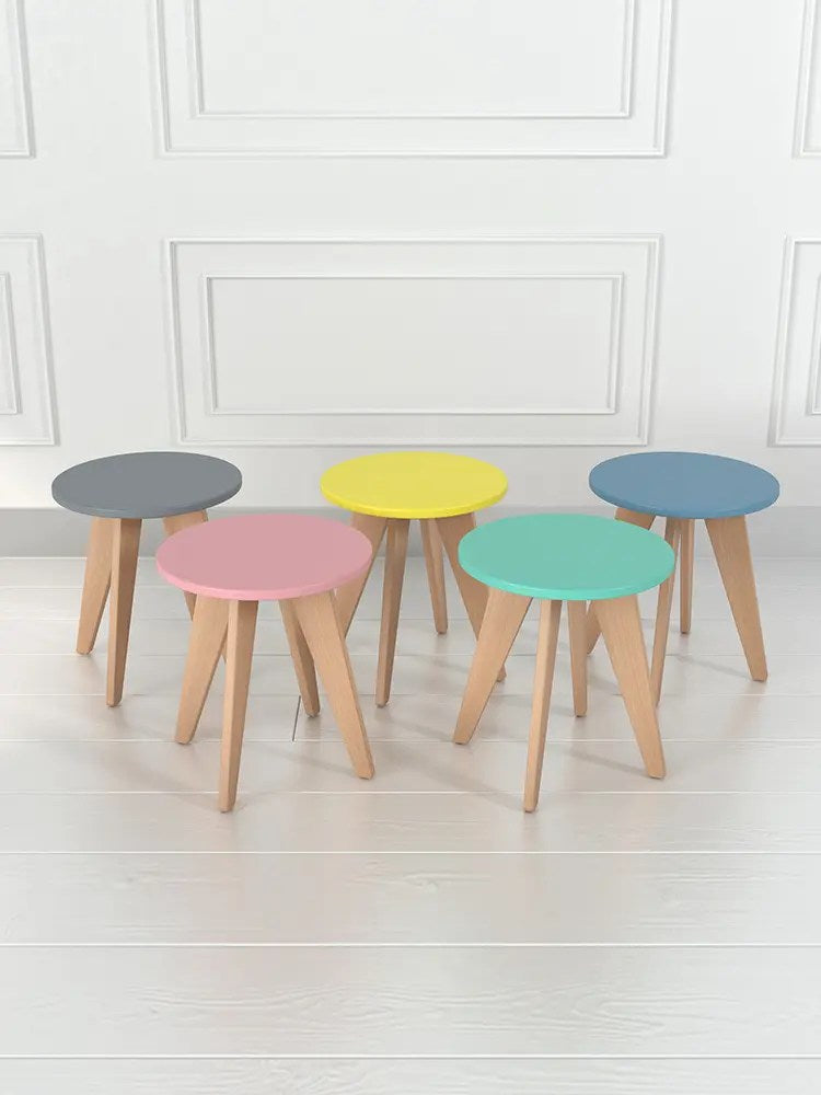 Woody Mavi Çocuk Taburesi