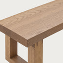 Doque Bench – geri kazanılmış masif ahşap, yakın plan ahşap doku ve işçilik detayı | Woodyworkz