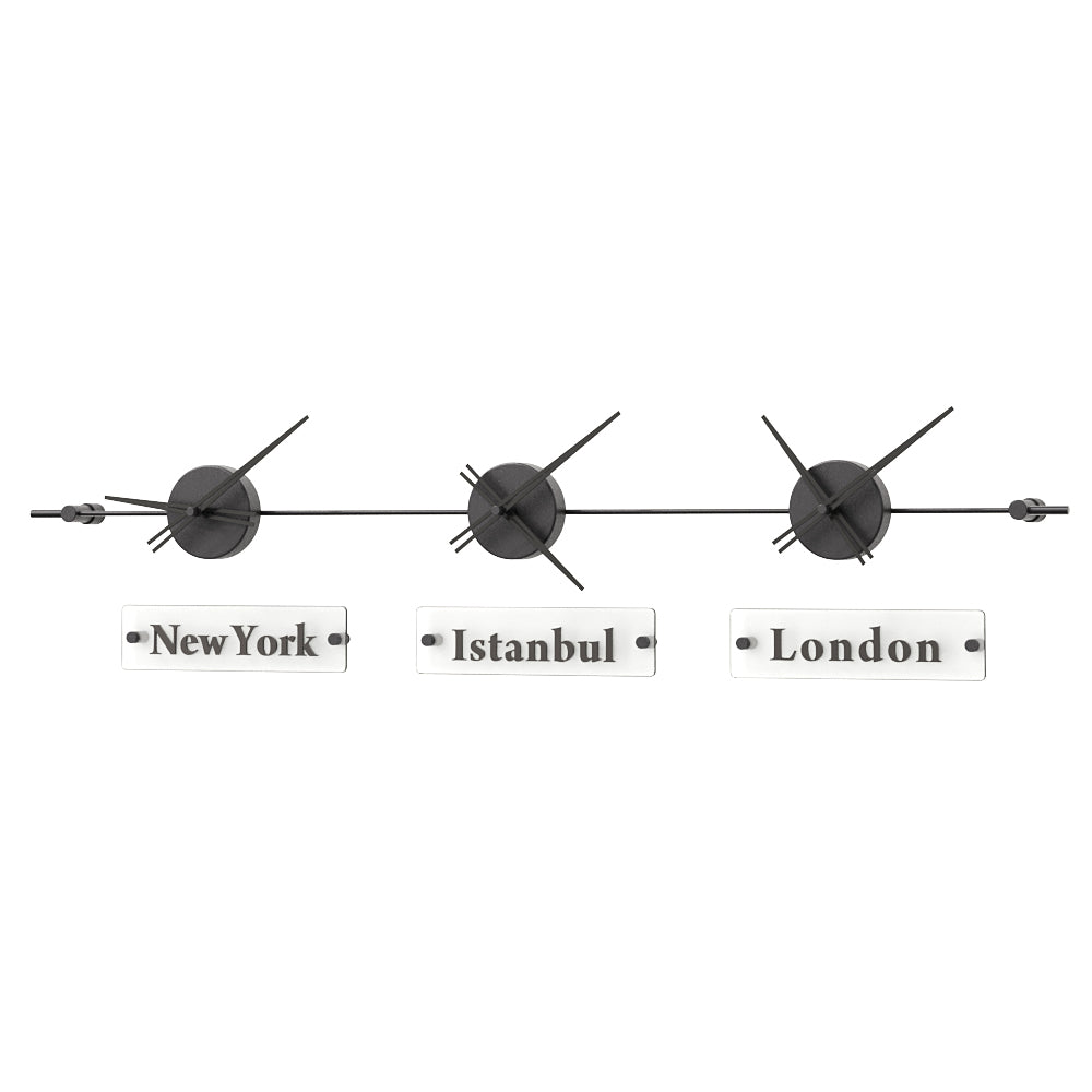 World Clock Duvar Saati