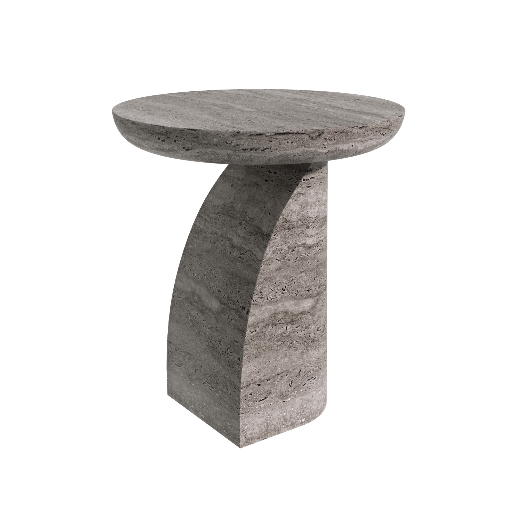 Worx Traverten Yan Sehpa-Sehpa-Marmony Concept-silver traverten-NowShopFun
