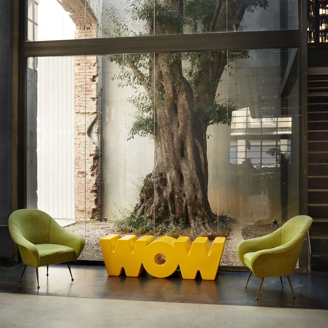 Wow Sarı Bench-Puf-Slide-NowShopFun