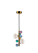 Bubble Soft Opak Metal Cam Mini Sarkıt Avize