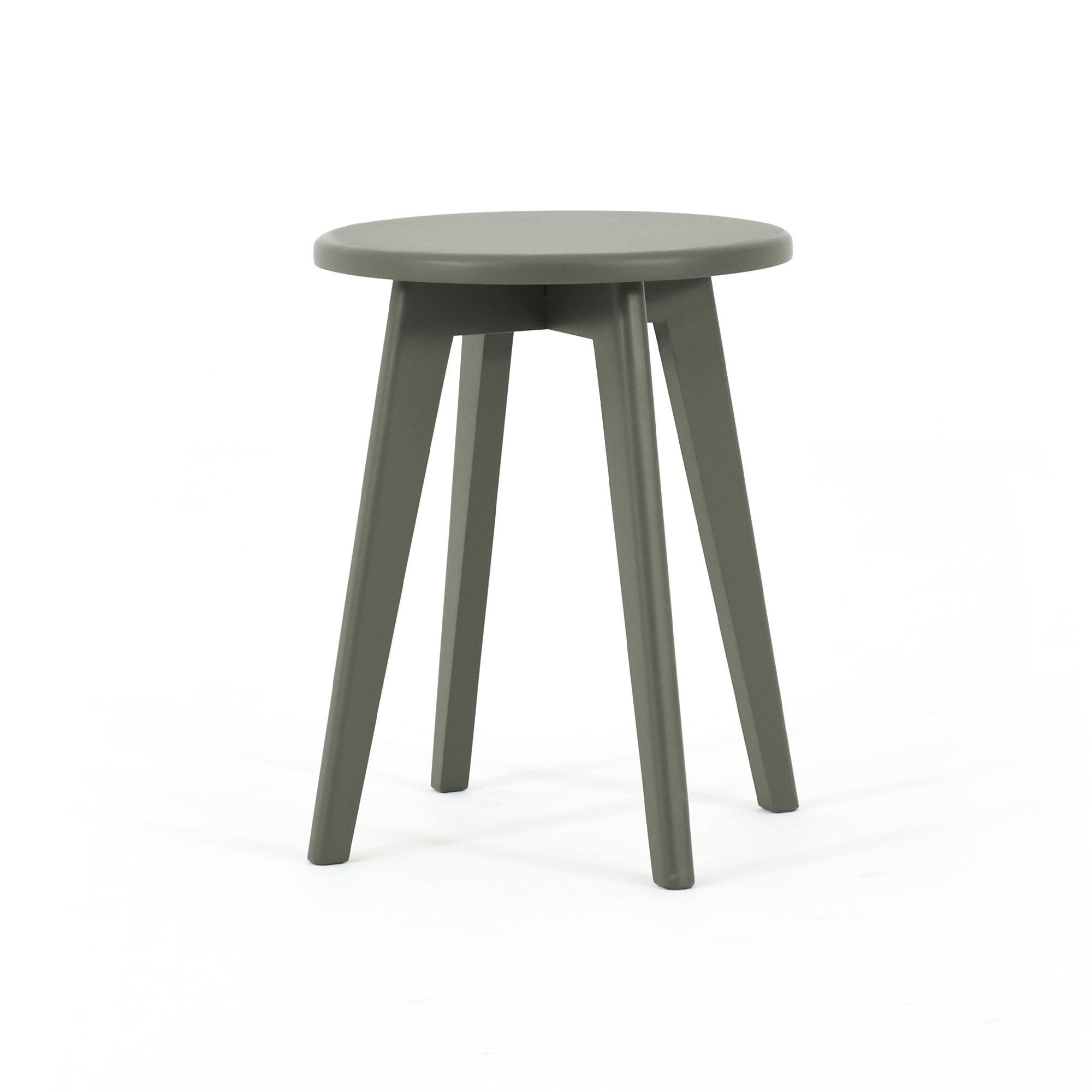 X Tabure Lale Masif Çimento Gri