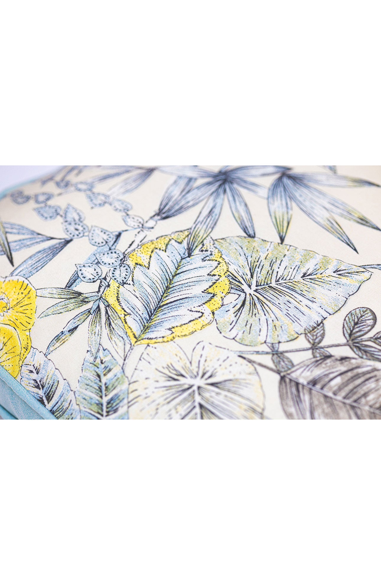 Yaprak Desenli Mint Outdoor Kırlent