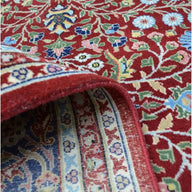 Yedi Dağın Çiçeği El Dokuma Kare Hereke Halısı 170x170 cm-Kilim & Halı-KilimCo-Bordo-NowShopFun