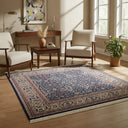 Yedi Dağın Çiçeği El Dokuma Kare Hereke Halısı 170x170 cm-Kilim & Halı-KilimCo-Bordo-NowShopFun