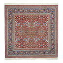 Yedi Dağın Çiçeği El Dokuma Kare Hereke Halısı 170x170 cm-Kilim & Halı-KilimCo-Bordo-NowShopFun