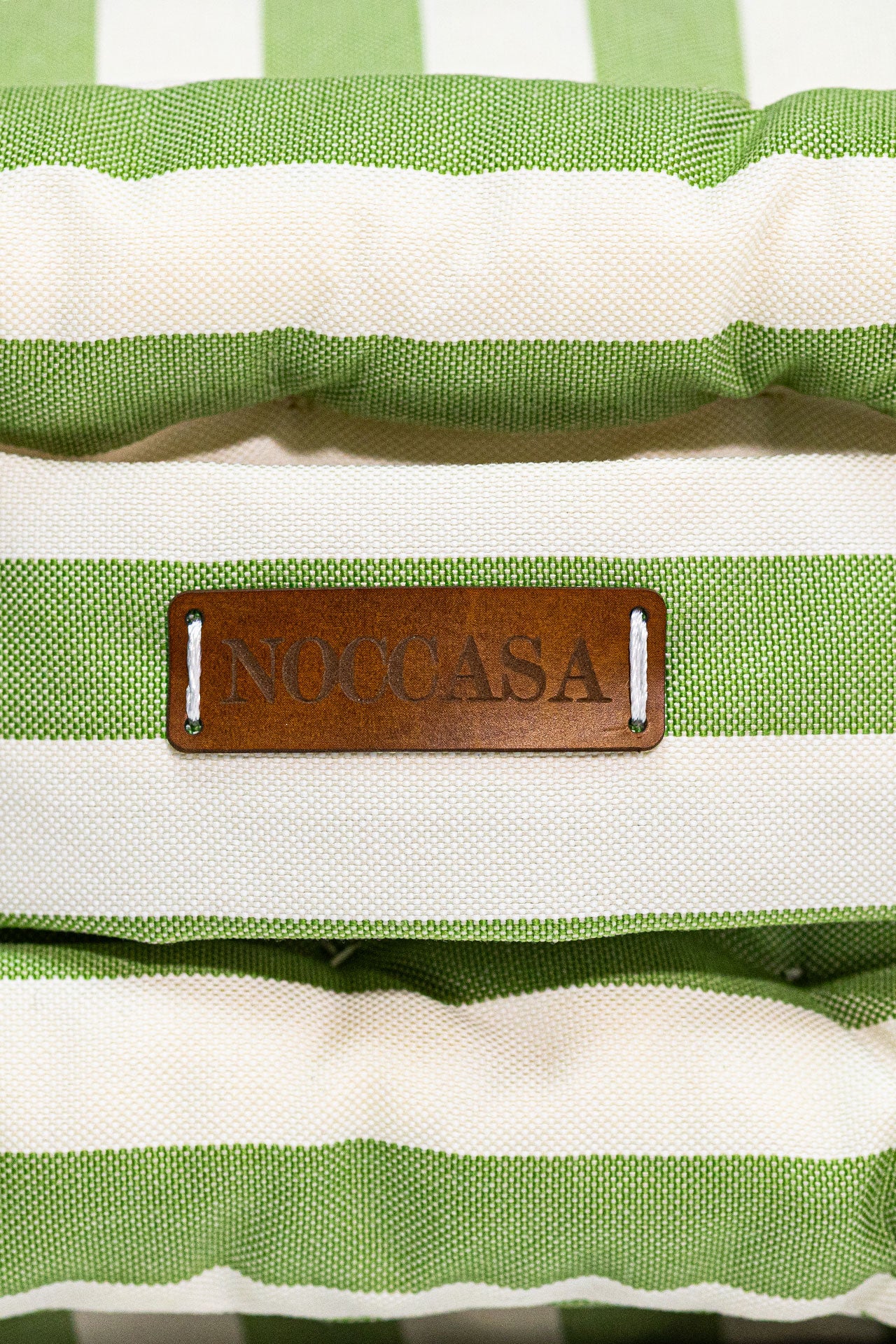 Yeşil Beyaz Çizgili Bisküvi Minder