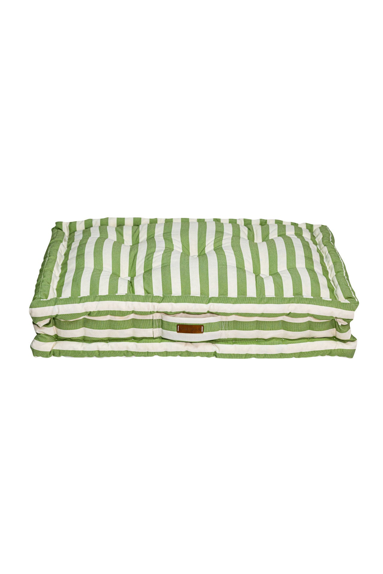 Yeşil Beyaz Çizgili Bisküvi Minder