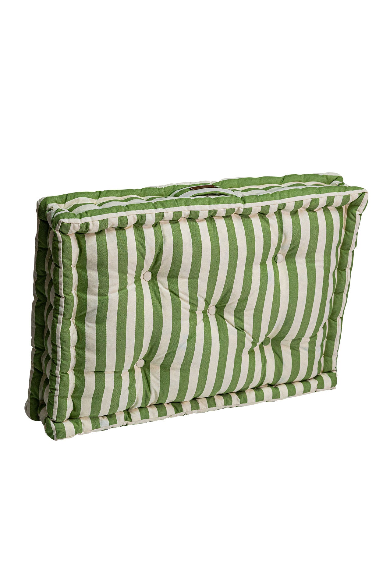 Yeşil Beyaz Çizgili Bisküvi Minder