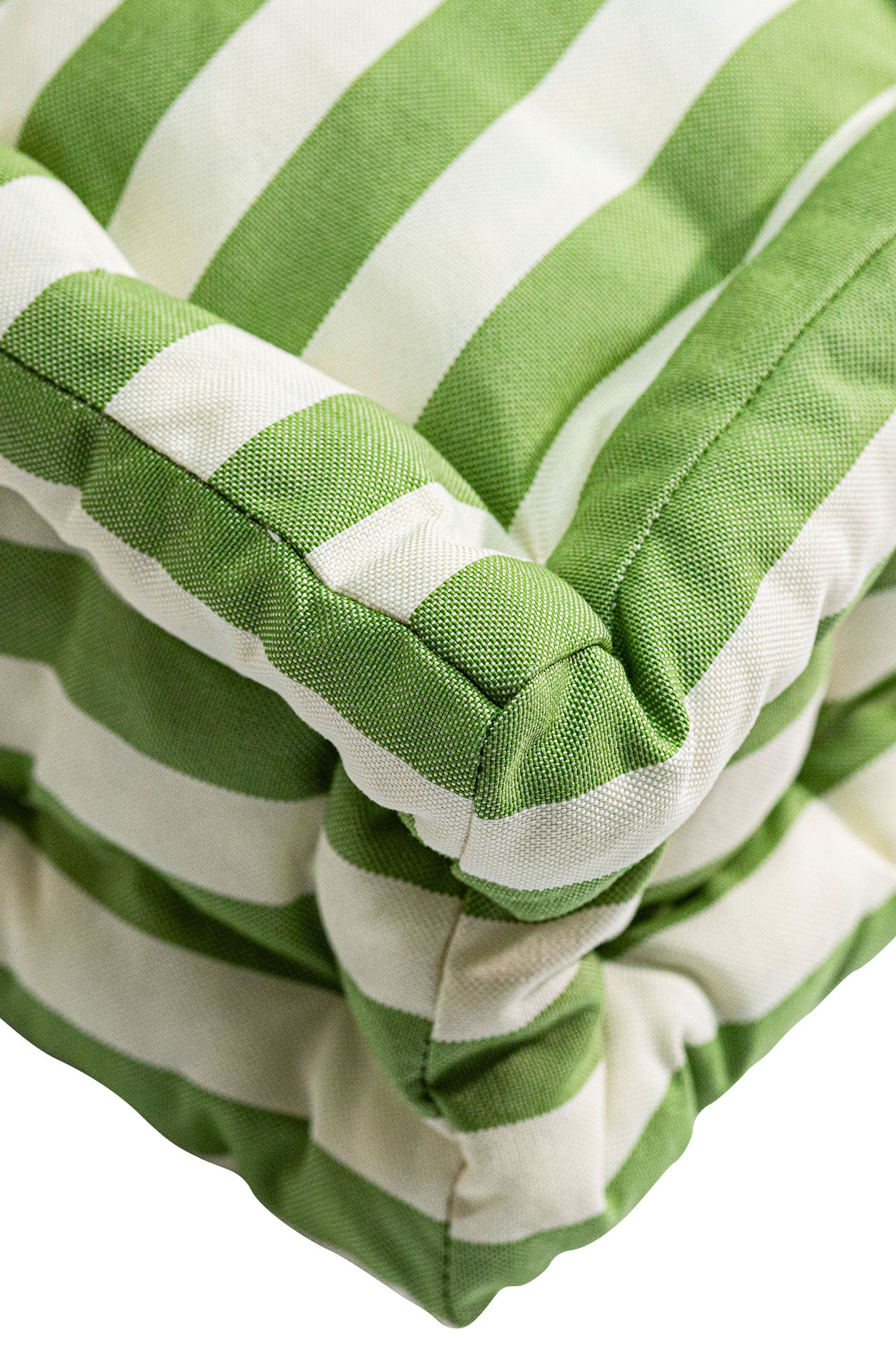 Yeşil Beyaz Çizgili Bisküvi Minder