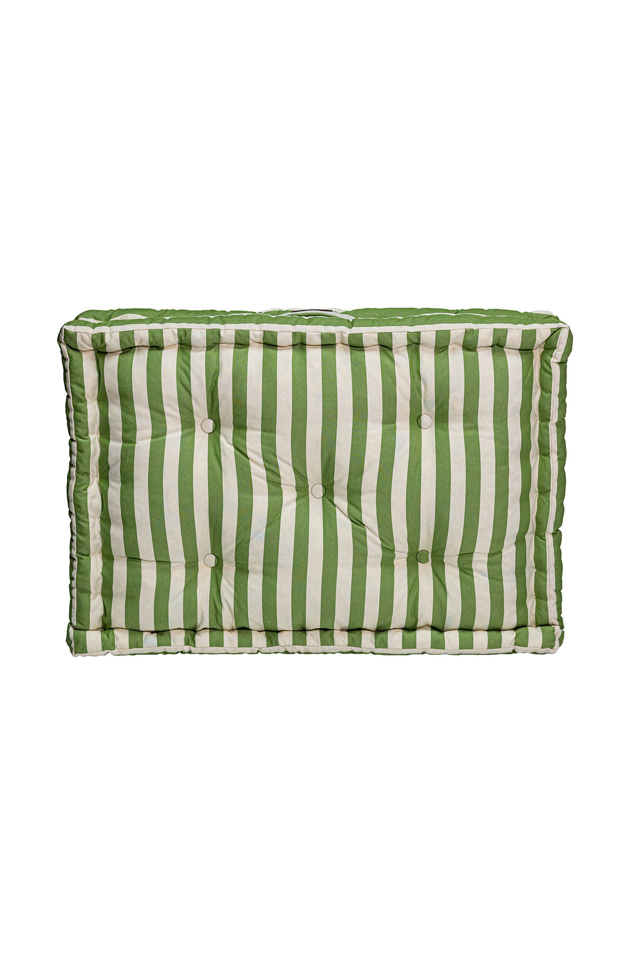 Yeşil Beyaz Çizgili Bisküvi Minder
