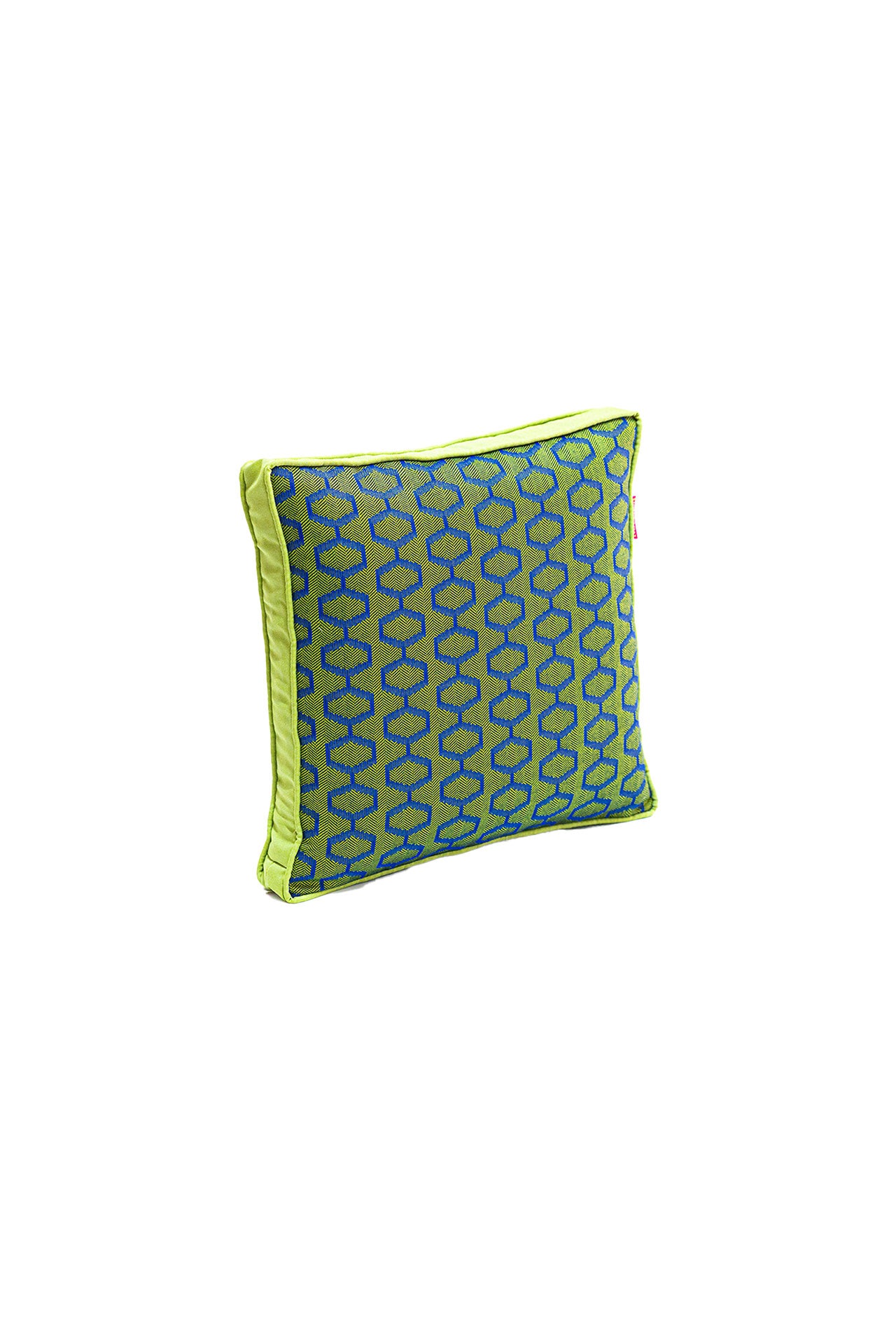 Yeşil Geometrik Desen Outdoor Kırlent