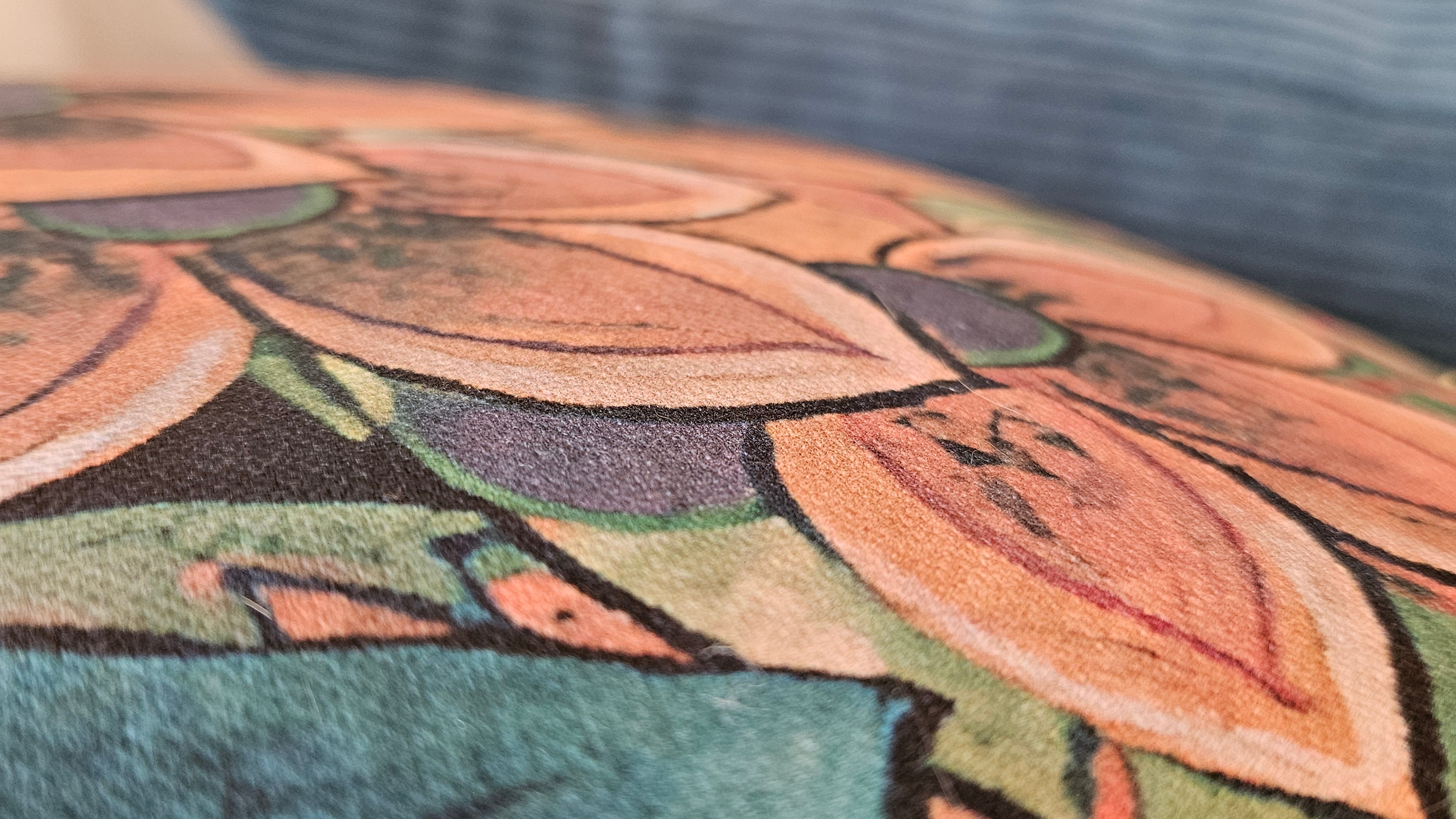 Yeşil & Pembe Çiçekli Yastık Kılıfı