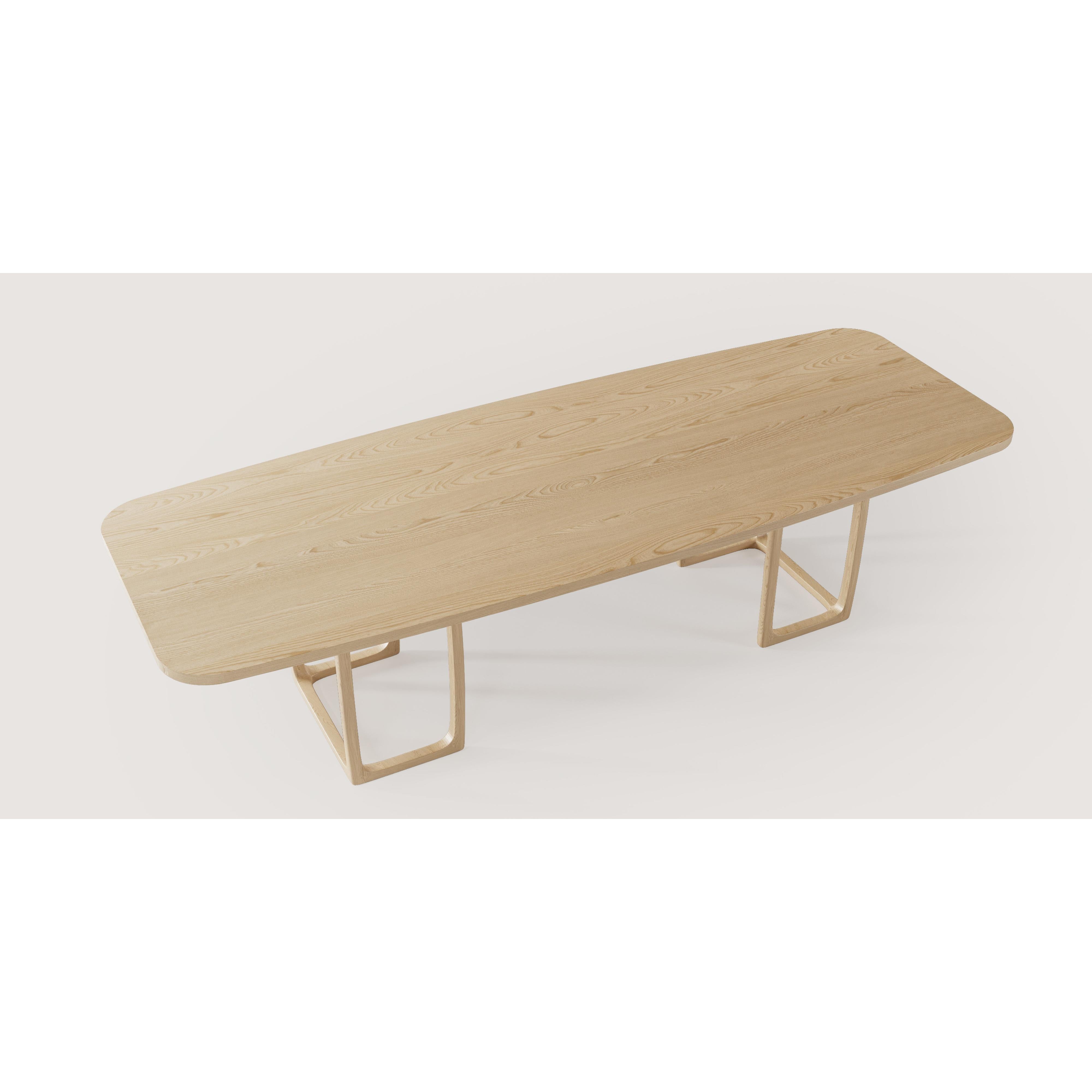 Tella Naturel Masif Meşe Yemek Masası