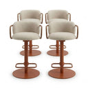 Yoda Bar Sandalyesi 4'lü Set-Solidist Furniture-kiremit-NowShopFun