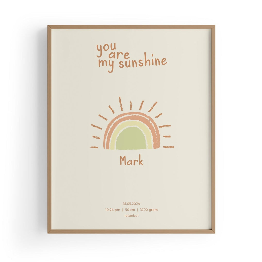 You Are My Sunshine Çocuk Odası Tablo