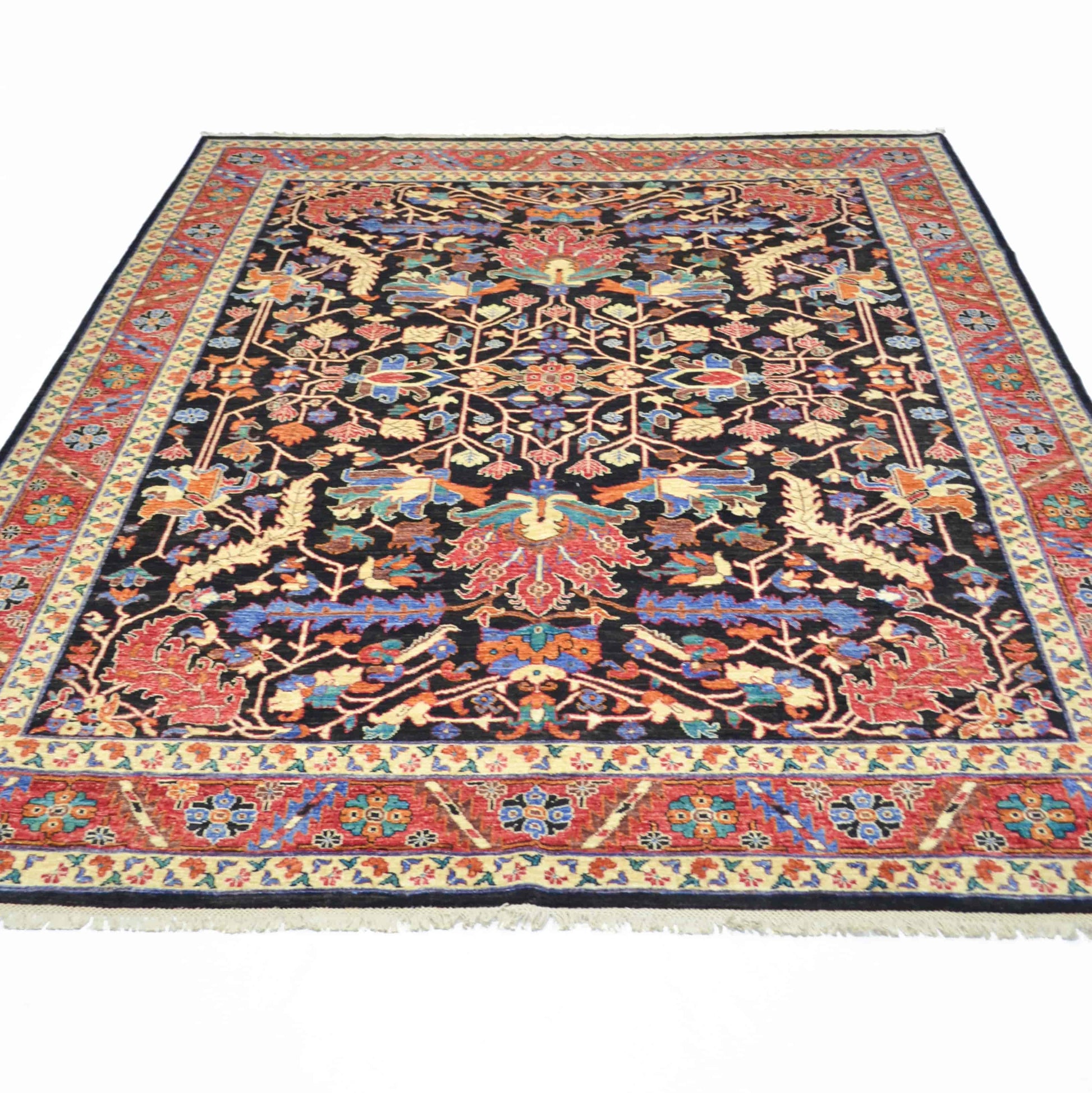 Yünden El Dokuma Afgan Halısı 244x298 cm-Kilim & Halı-KilimCo-NowShopFun