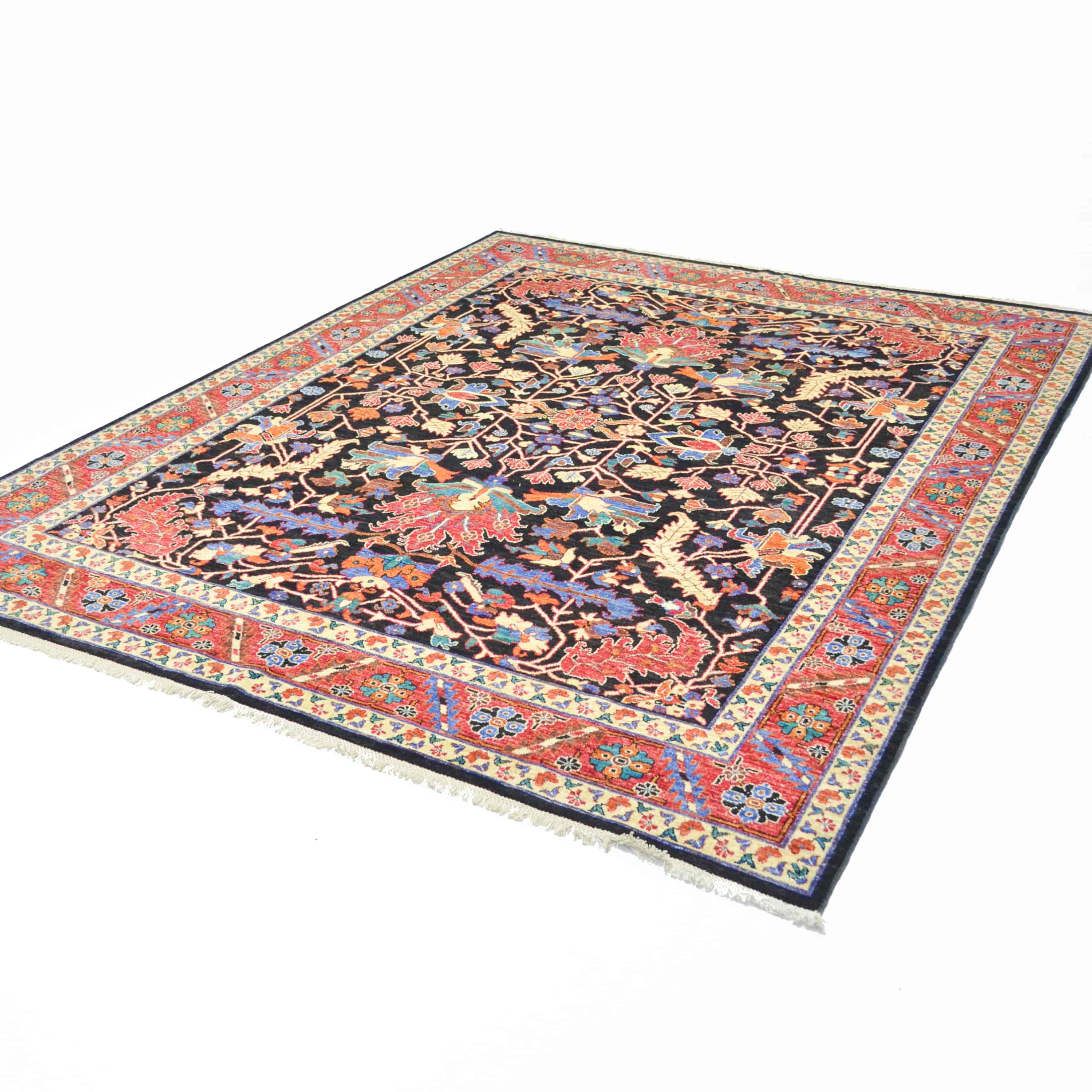 Yünden El Dokuma Afgan Halısı 244x298 cm-Kilim & Halı-KilimCo-NowShopFun