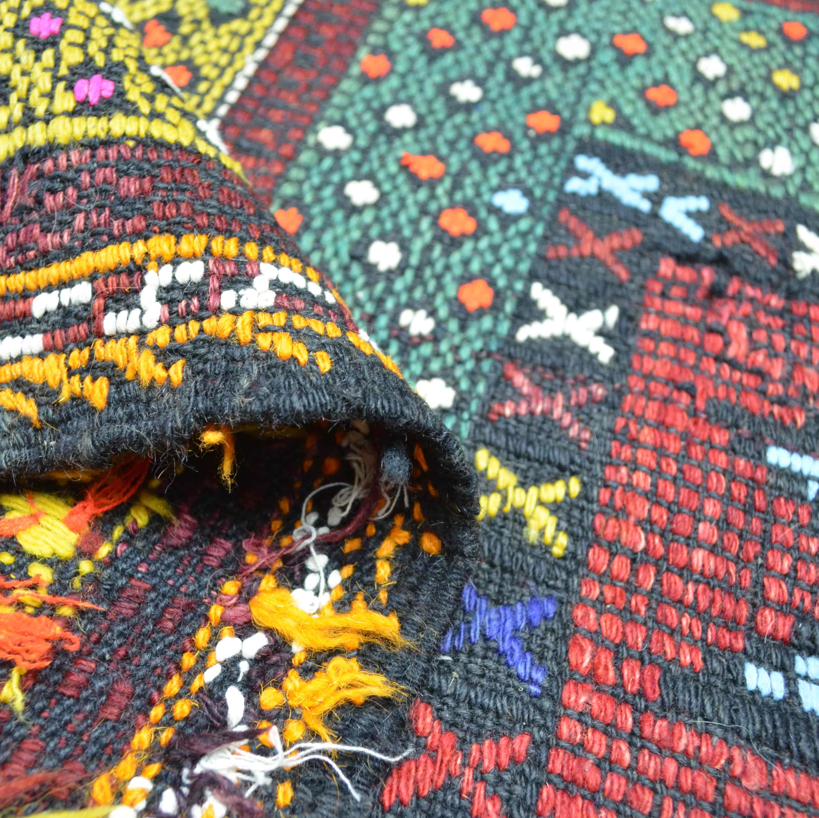 Yünden El Dokuma Fethiye Cicim Kilim 160x244 cm-Kilim & Halı-KilimCo-NowShopFun