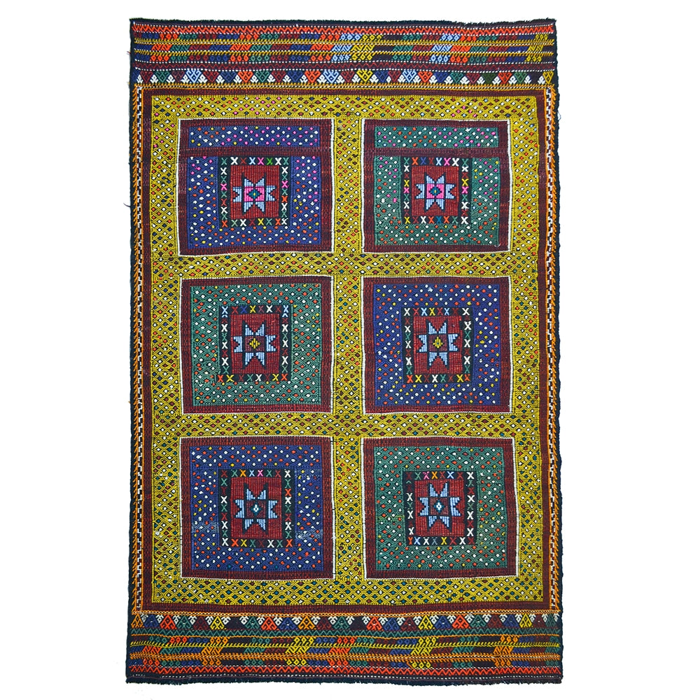 Yünden El Dokuma Fethiye Cicim Kilim 160x244 cm-Kilim & Halı-KilimCo-NowShopFun