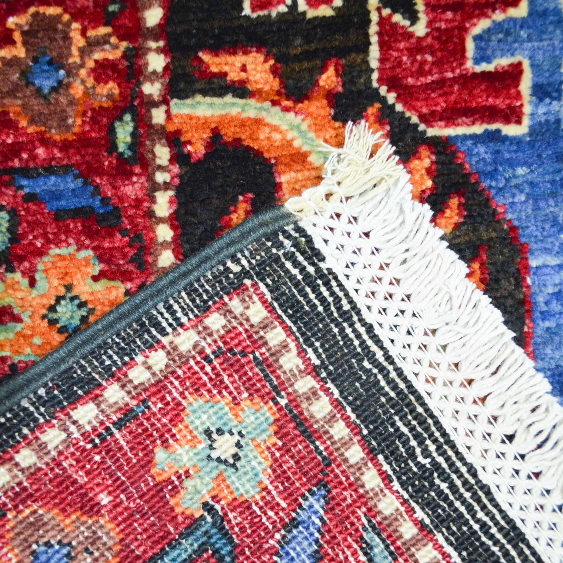 Yünden El Dokuma Hayat Ağacı Motifli Afgan Halısı 147x179 cm-Kilim & Halı-KilimCo-NowShopFun