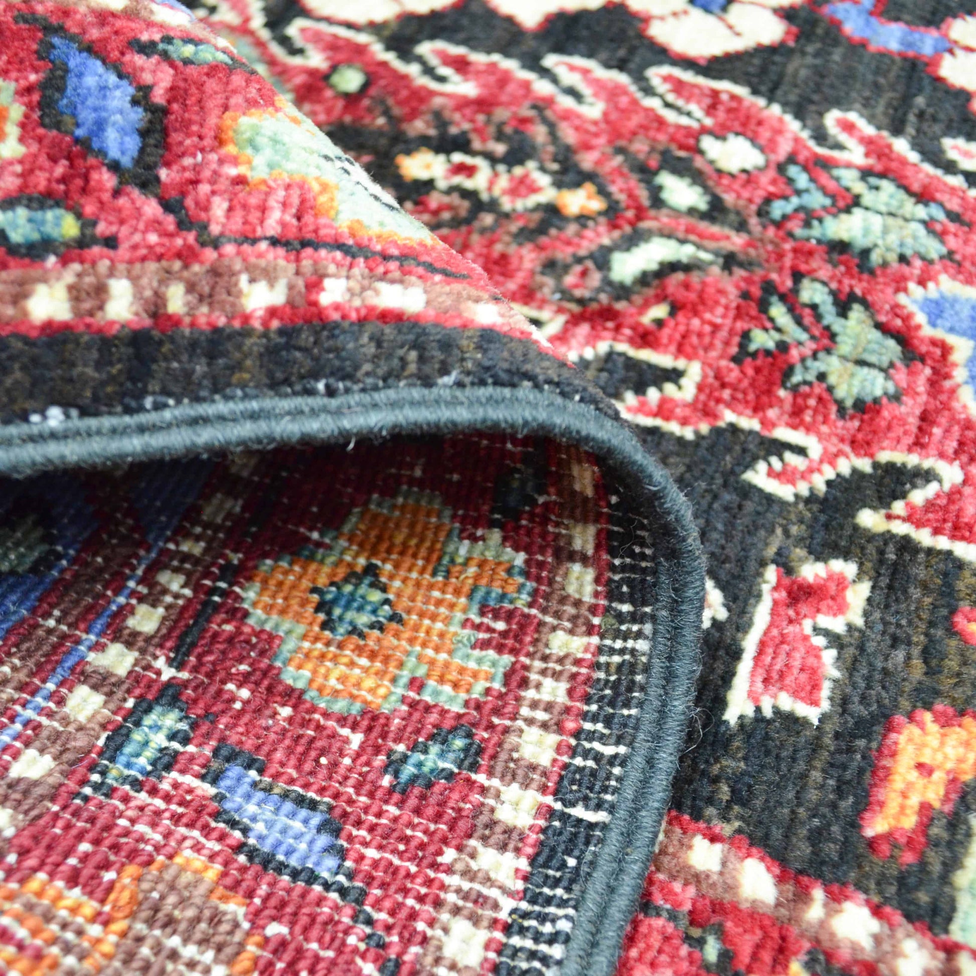 Yünden El Dokuma Hayat Ağacı Motifli Afgan Halısı 147x179 cm-Kilim & Halı-KilimCo-NowShopFun