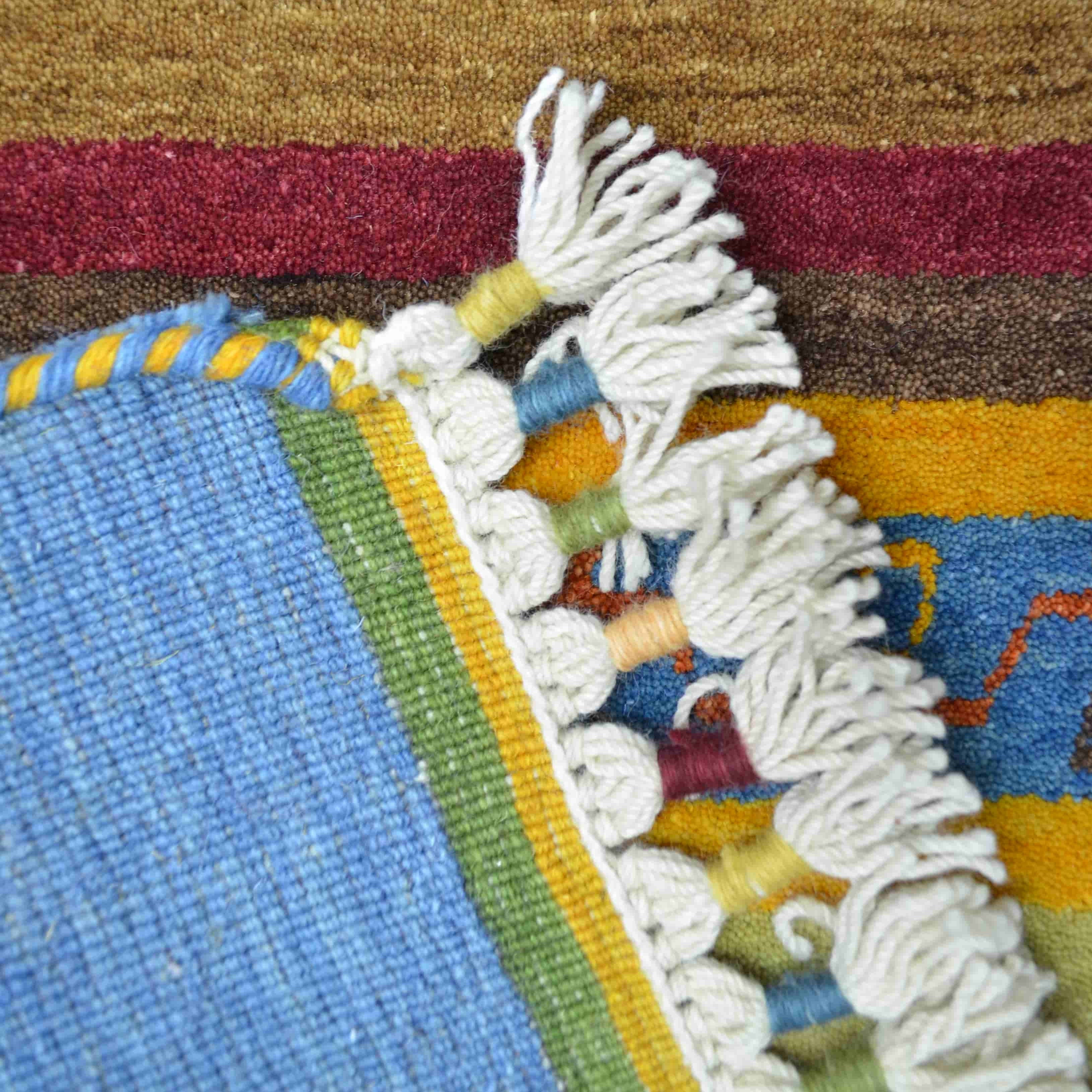 Yünden El Dokuma Tribal Halı-Kilim & Halı-KilimCo-60x90 cm-Kırmızı-NowShopFun