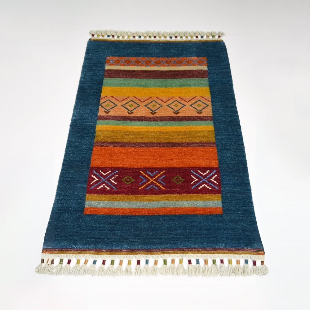 Yünden El Dokuma Tribal Halı-Kilim & Halı-KilimCo-60x90 cm-Kırmızı-NowShopFun