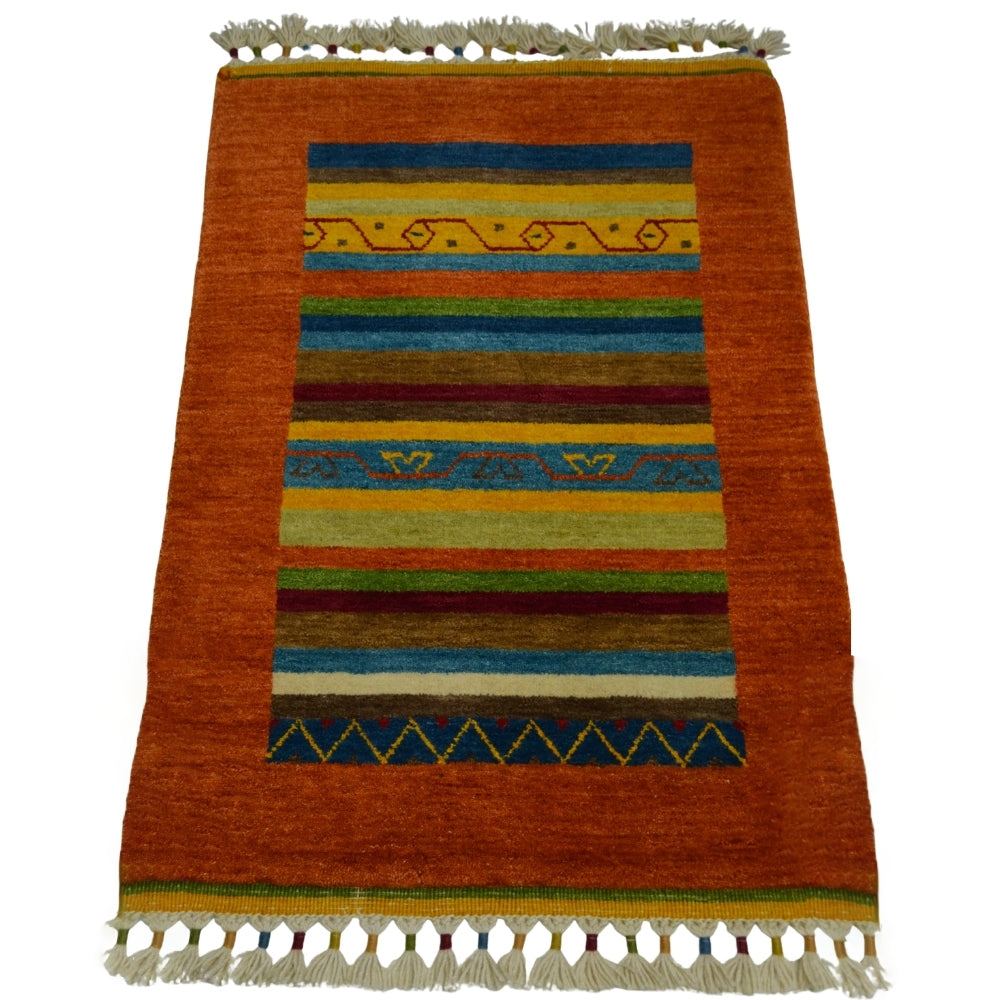 Yünden El Dokuma Tribal Halı-Kilim & Halı-KilimCo-60x90 cm-Kırmızı-NowShopFun