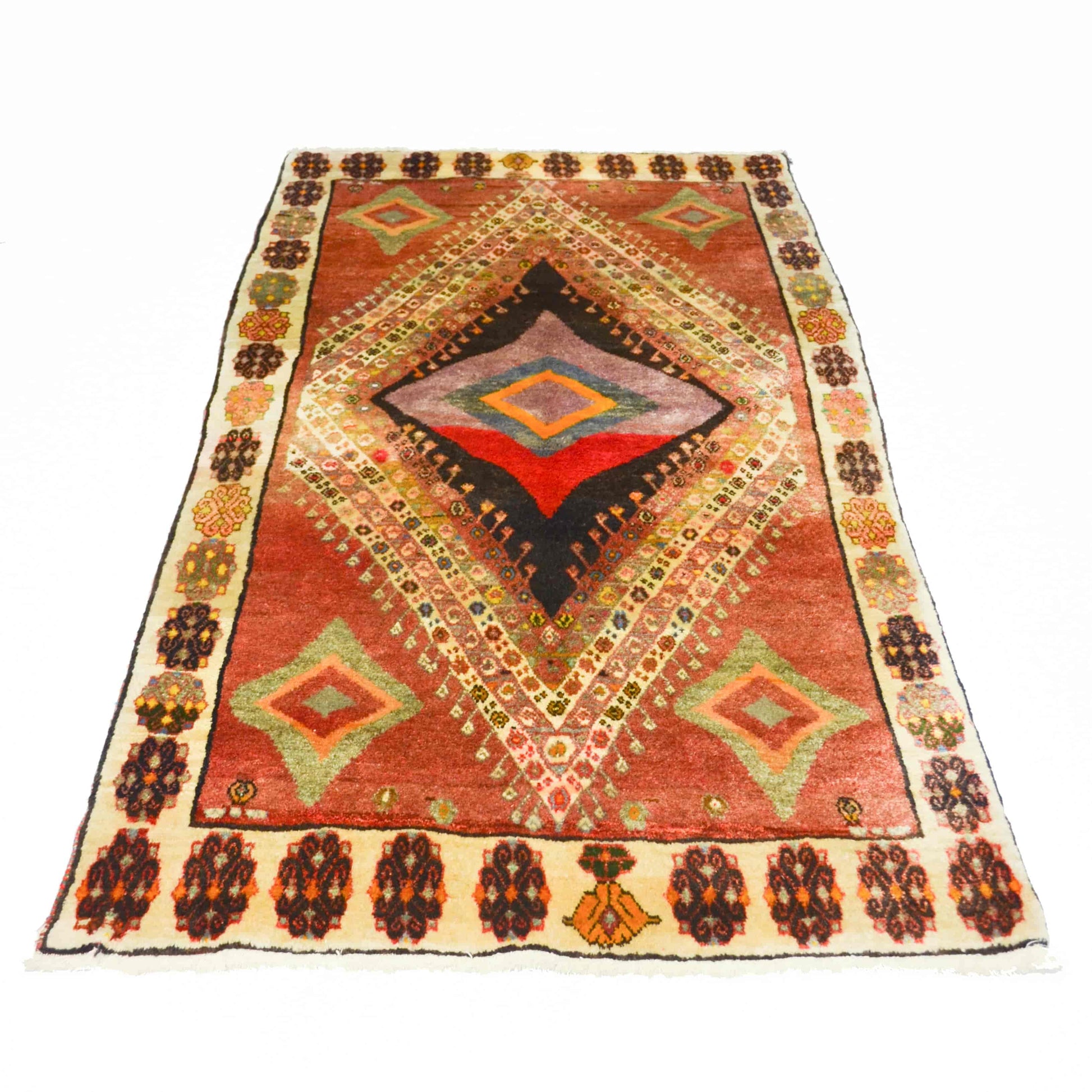 Yünden El Dokuma Vintage İran Köy Halısı 120x200 cm-Kilim & Halı-KilimCo-NowShopFun