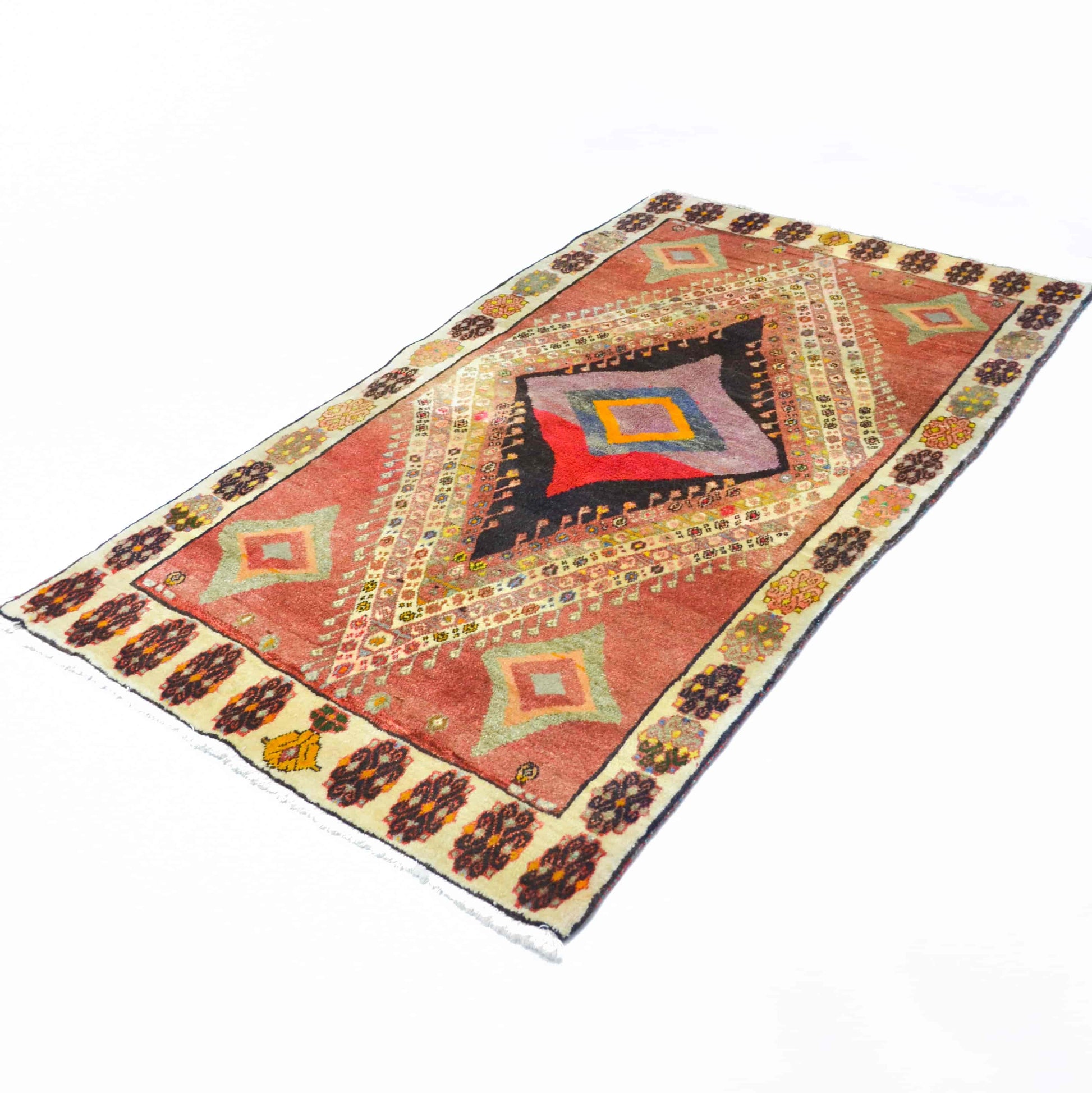 Yünden El Dokuma Vintage İran Köy Halısı 120x200 cm-Kilim & Halı-KilimCo-NowShopFun