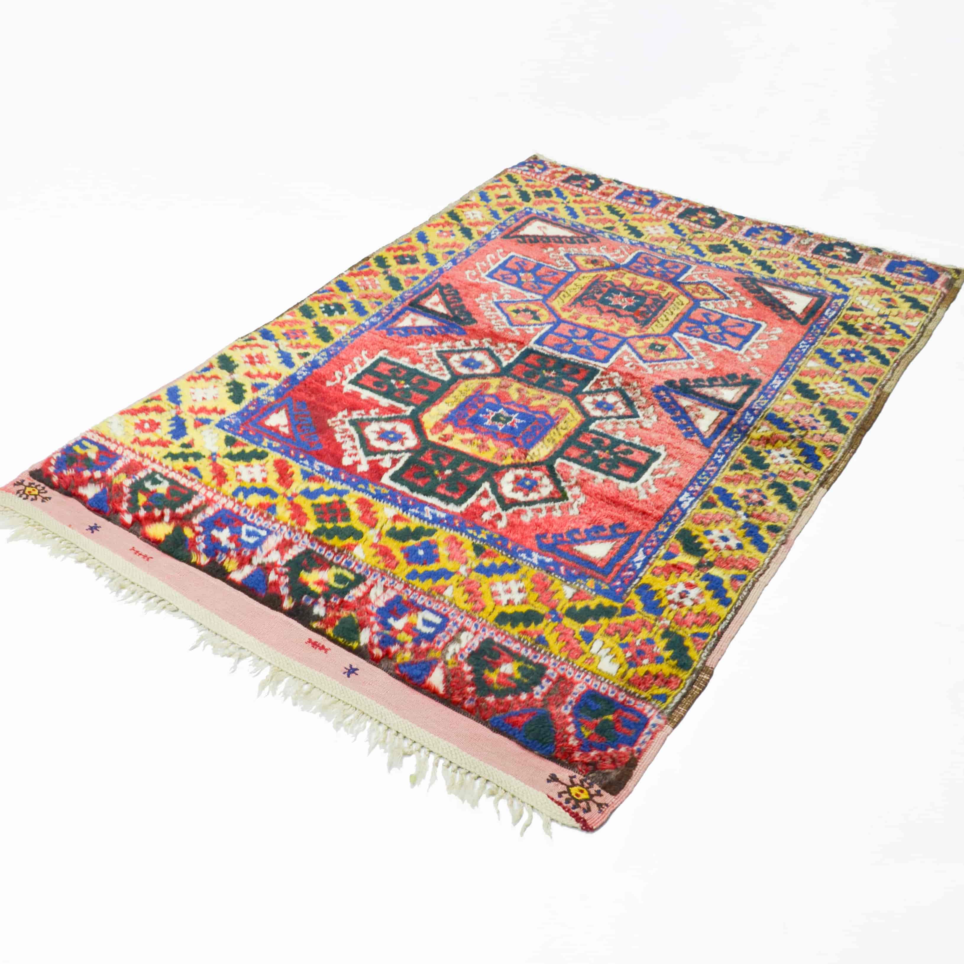 Yünden El Dokuma Vintage Konya Yatak Halısı 120x180 cm-Kilim & Halı-KilimCo-NowShopFun